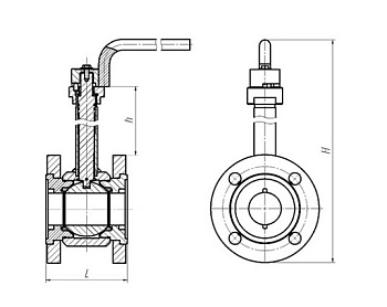 Краны под теплоизоляцию с АВС фланцевые DN 10-100; PN1,6- 4 МПа;